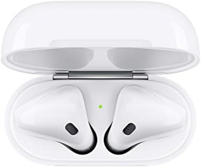 Apple AirPods Wireless Ear Buds, Bluetooth Headphones with Lightning Charging Case Included, Over 24 Hours of Battery Life, Effortless Setup for iPhone 11 Apple AirPods Wireless Ear Buds, Bluetooth Headphones with Lightning Charging Case Included, Over 24 Hours of Battery Life, Effortless Setup for iPhone