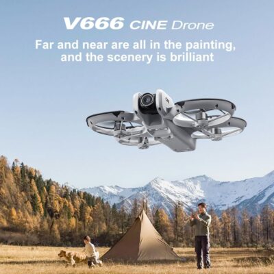 V666 Brushless Drone: Dual Camera UAV with LED Screen and Advanced Optical Positioning 9 V666 Brushless Drone: Dual Camera UAV with LED Screen and Advanced Optical Positioning