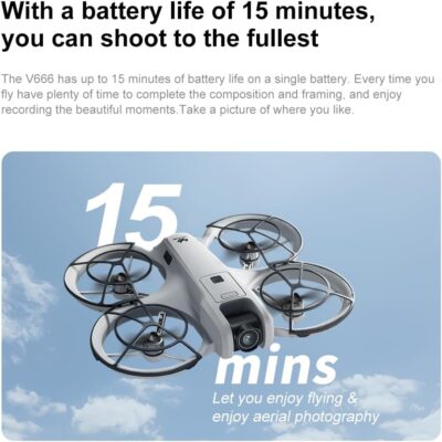 V666 Brushless Drone: Dual Camera UAV with LED Screen and Advanced Optical Positioning 15 V666 Brushless Drone: Dual Camera UAV with LED Screen and Advanced Optical Positioning