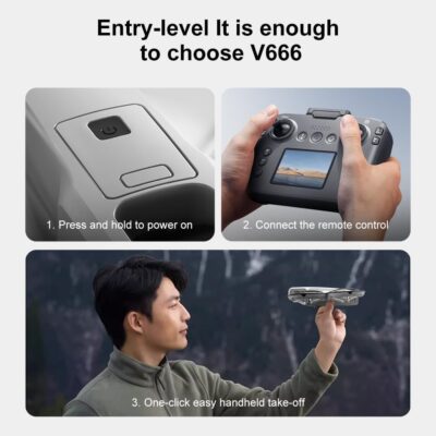 V666 Brushless Drone: Dual Camera UAV with LED Screen and Advanced Optical Positioning 11 V666 Brushless Drone: Dual Camera UAV with LED Screen and Advanced Optical Positioning