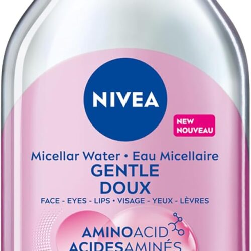 NIVEA Micellar Water: Gentle All-in-One Cleanser for Dry, Sensitive Skin with Almond Oil. NIVEA Micellar Water: Gentle All-in-One Cleanser for Dry, Sensitive Skin with Almond Oil.
