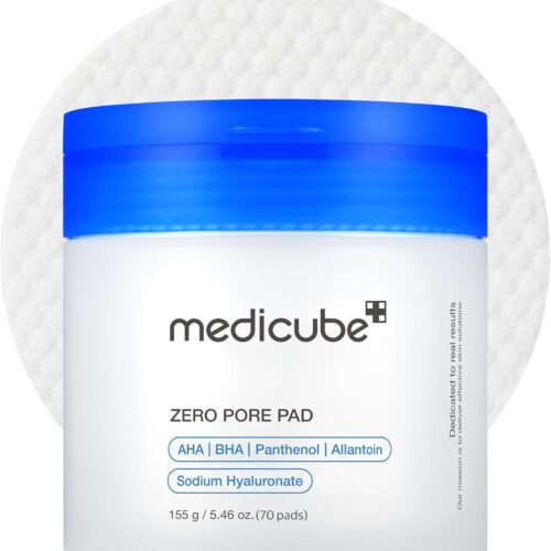 Medicube Zero Pore Pads 2.0, Dual-Textured Facial Toner Pads for Exfoliation and Pore Care with 4.5% AHA Lactic Acid & 0.45% BHA Salicylic Acid, Ideal for All Skin Types, Korean Skin Care (70 units) Medicube Zero Pore Pads 2.0, Dual-Textured Facial Toner Pads for Exfoliation and Pore Care with 4.5% AHA Lactic Acid & 0.45% BHA Salicylic Acid, Ideal for All Skin Types, Korean Skin Care (70 units)