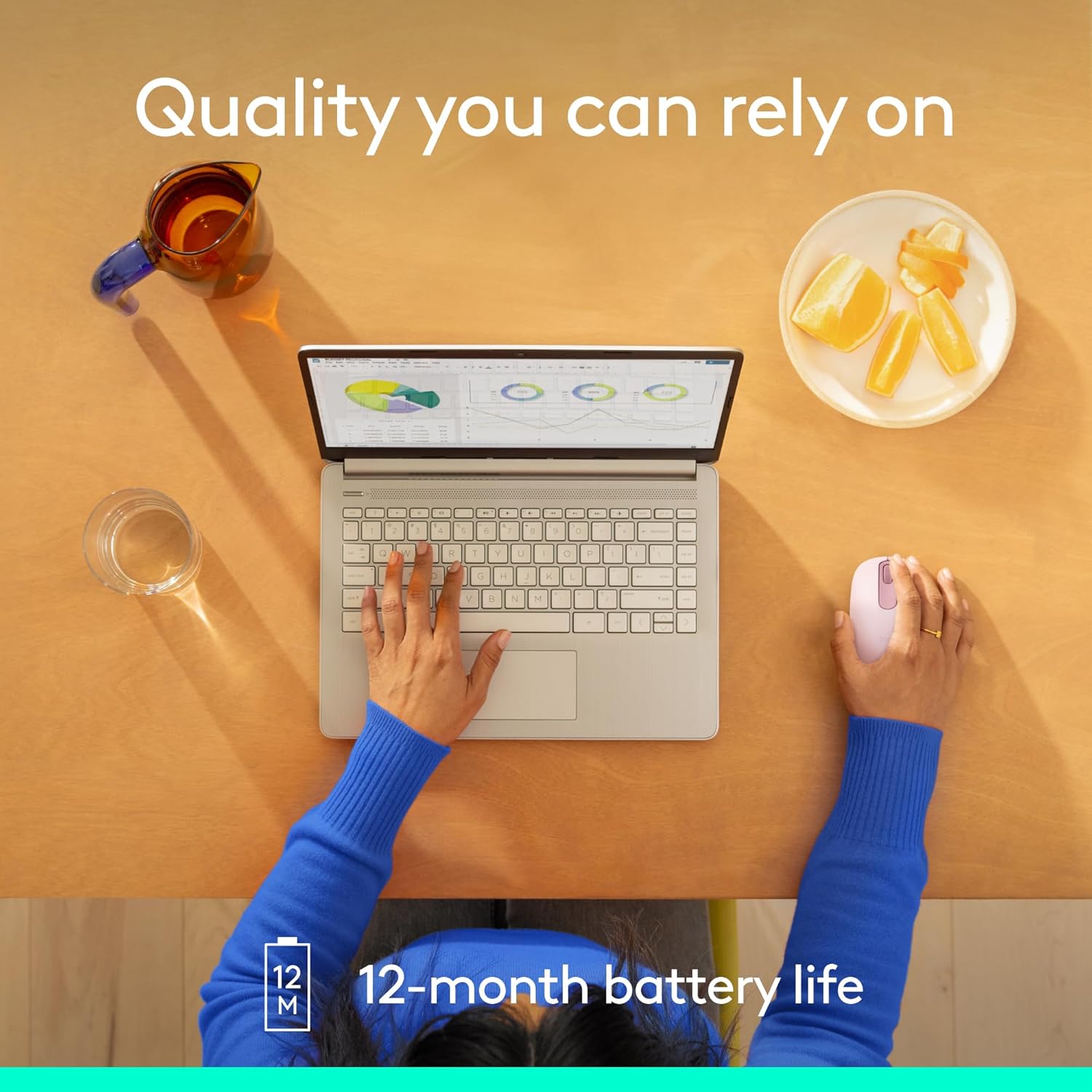 Logitech M196: Sleek Bluetooth Mouse for Laptops and Tablets with Year-Long Battery Life 13 Logitech M196: Sleek Bluetooth Mouse for Laptops and Tablets with Year-Long Battery Life