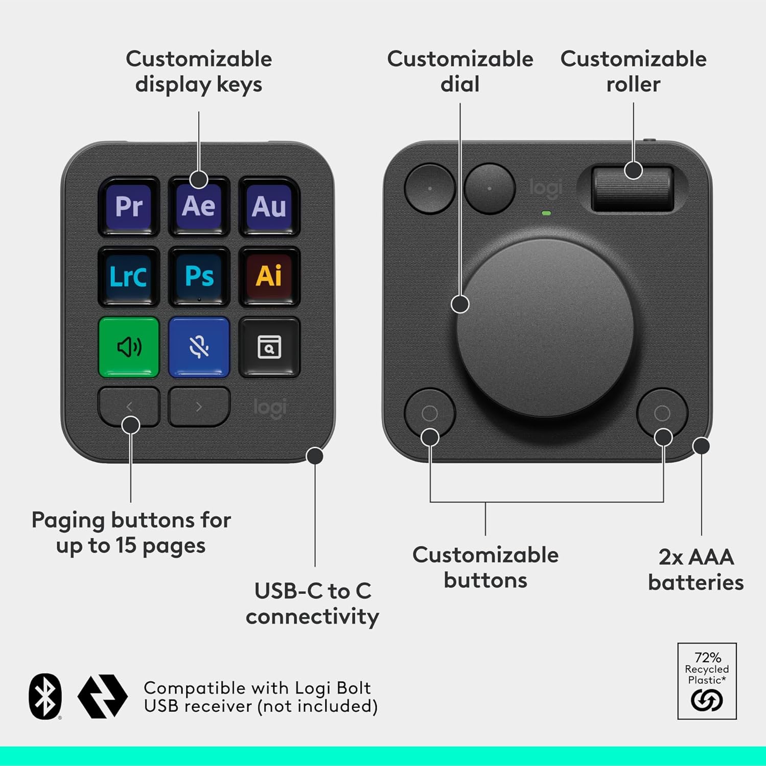 Logitech MX Creative Console: Customizable Control for Designers and Streamers 14 Logitech MX Creative Console: Customizable Control for Designers and Streamers